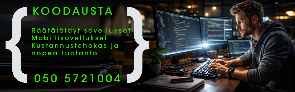 Hyödyllinen sovellus, toimintaa tehostamaan, toiminnan kenyt kustomoidulla sovelluksella.