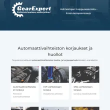 Näyttökuva Gear Expert -verkkosivuista